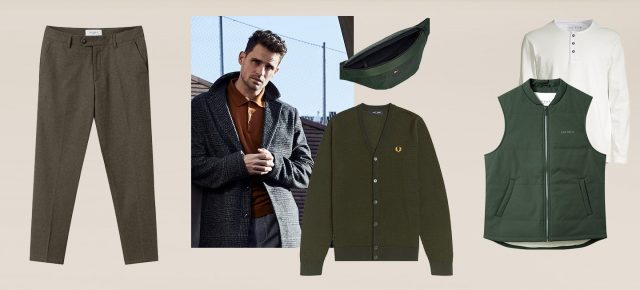 Mies, kerrospukeudu tyylikkäästi