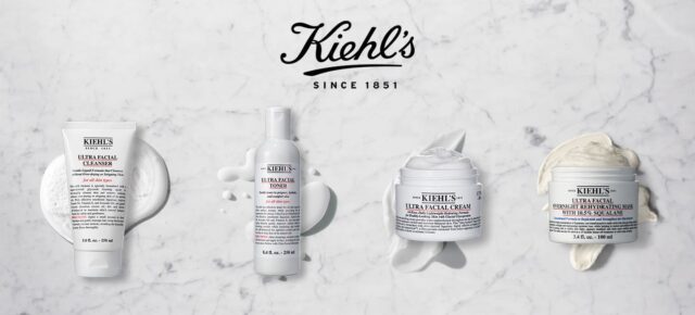 Nelivaiheinen ihonhoitorutiini Kiehl’s Ultra Facial -linjalla